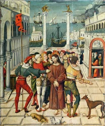 Die Verspottung Christi, aus dem Passionsaltar, 1517-20